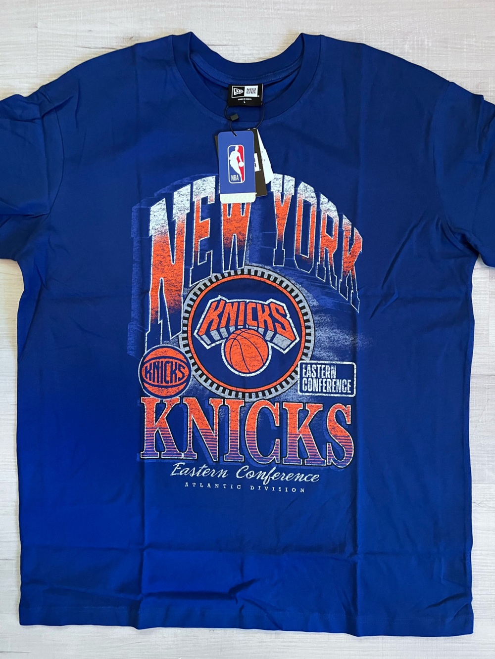 New Era Royal Blue NBA Logo Tag T-Shirt